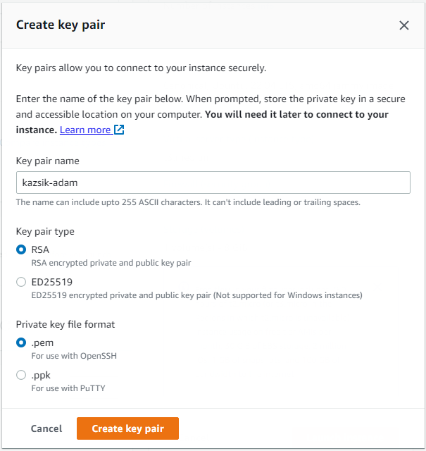 CreateKeyPair
