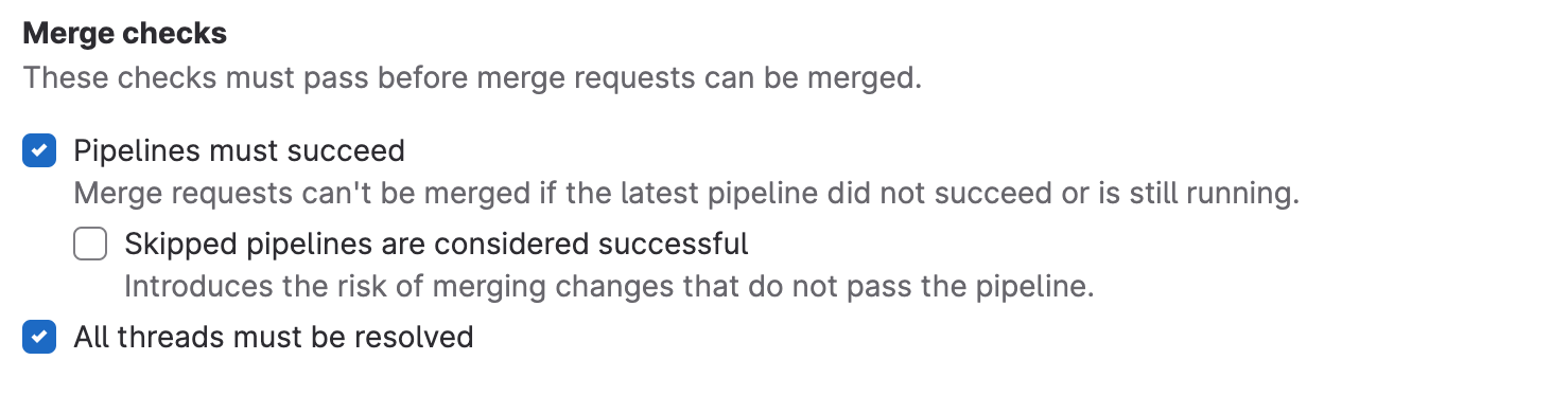 MergeChecks
