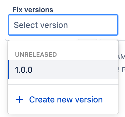 FixVersions