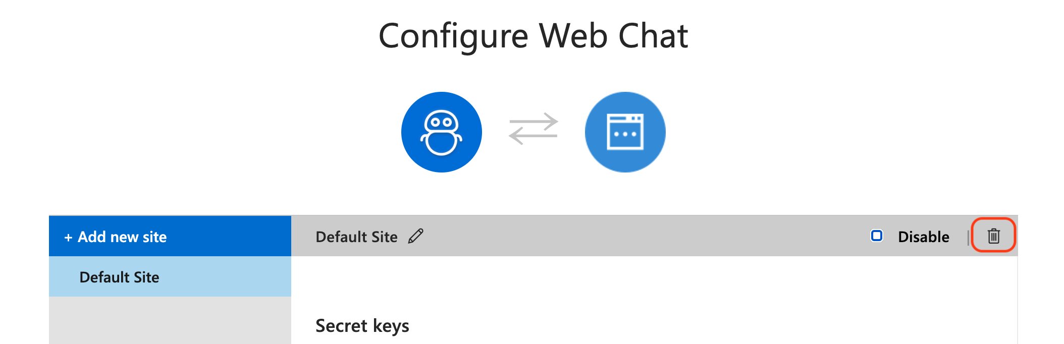 DeleteWebChat